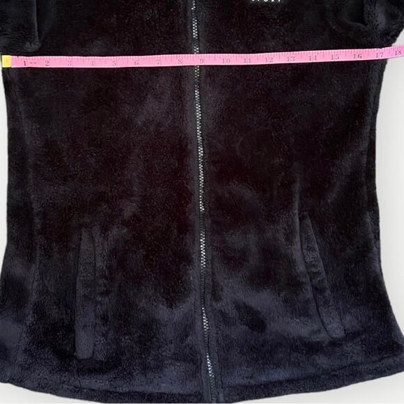 FILA Sport Black Long Sleeve Zip Up Cozy Fleece Logo Jacket. Pockets. Small. - Picture 4 of 8